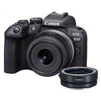 CANON EOS R10 + RF-S 18-45/4,5-6,3 IS STM + EF EOS R ADAPTER