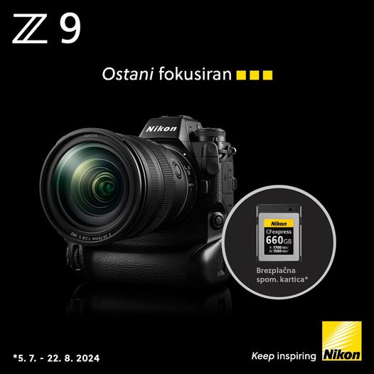 Nikon Z9 + CFexpress 660GB akcija