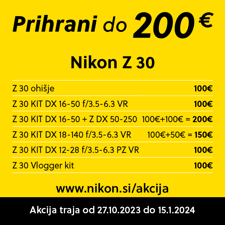 Nikon Z30 Akcija
