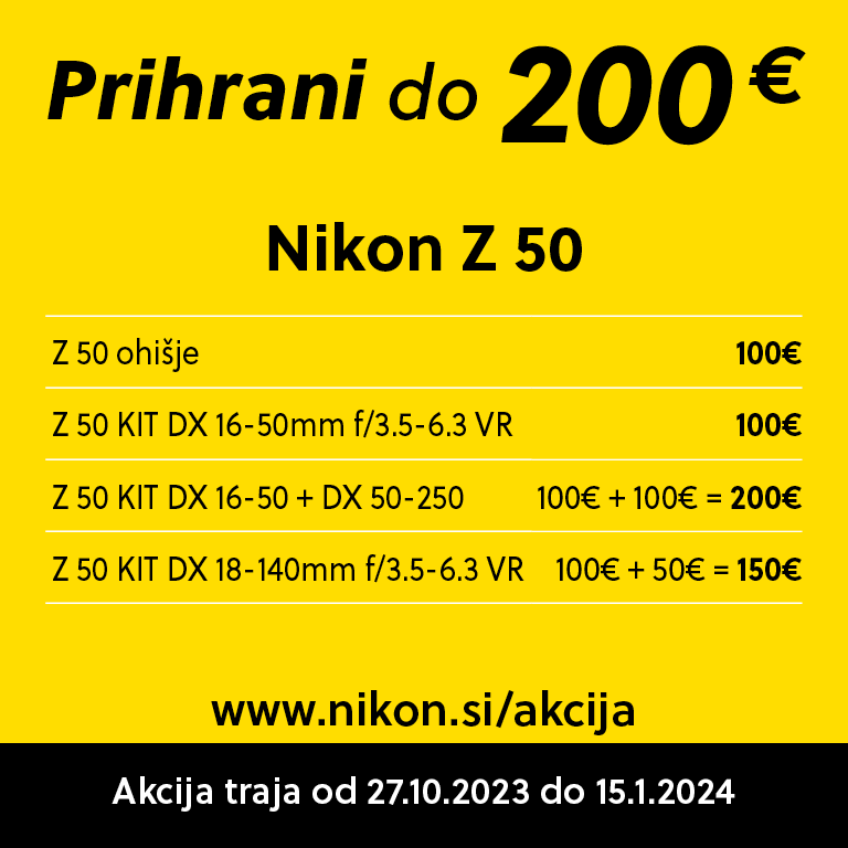 Nikon Z50 Akcija