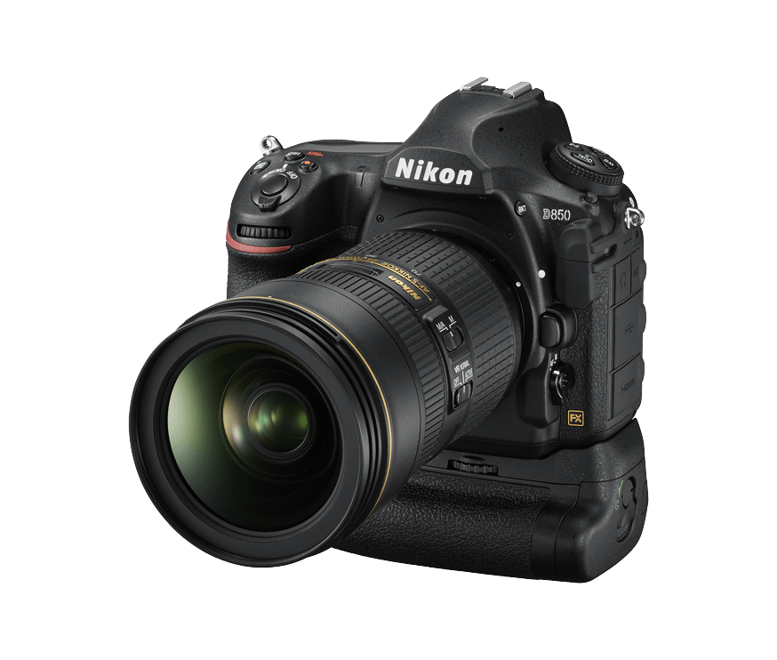 03 nikon d850 24 70 battery grip mbd18 front leftoriginal