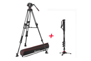 MANFROTTO video KIT 504X TWIN FAST & XPRO monopod akcija