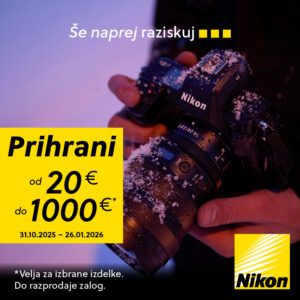 NIKON PRIHRANI TAKOJ 31.10.25-26.1.26