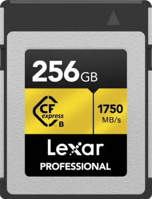 Lexar CFexpress Pro 256GB R1750 W1500 MB/s Type B Gold Lexar CFexpress Pro 256GB R1750 W1500 MB/s Type B Gold