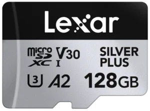 Lexar microSDXC 128GB R205/W150MB/s UHS-I A2 V30 Silver Plus (Kopija) (Kopija) Lexar microSDXC 128GB R205/W150MB/s UHS-I A2 V30 Silver Plus (Kopija) (Kopija)