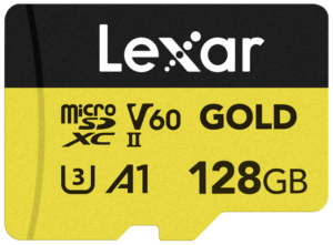 Lexar microSDXC 128GB R280/W10MB/s UHS-II V60 Gold